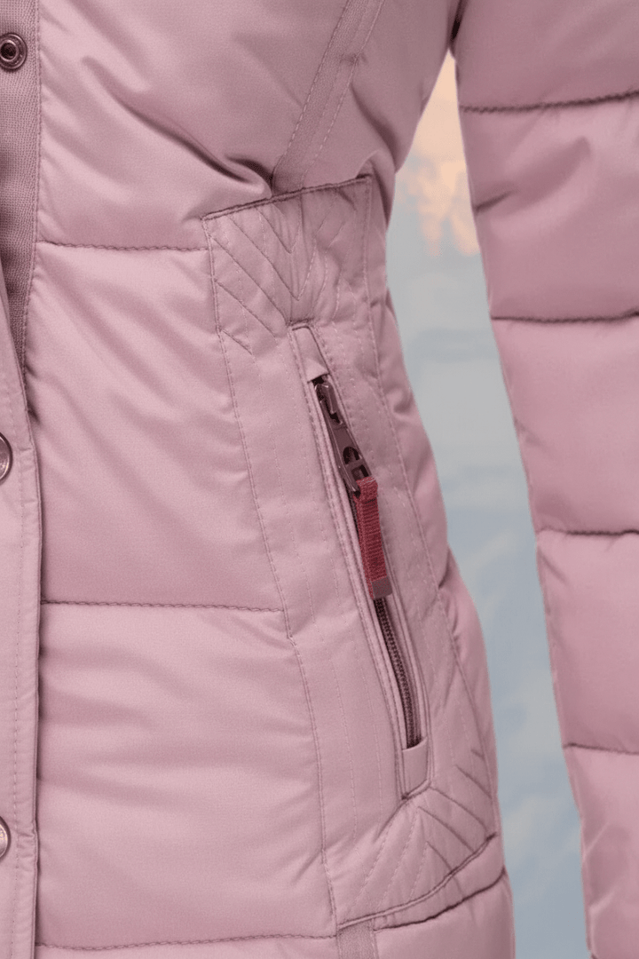 Colleen – Women’s Down Puffer Jacket with Faux Fur Hood