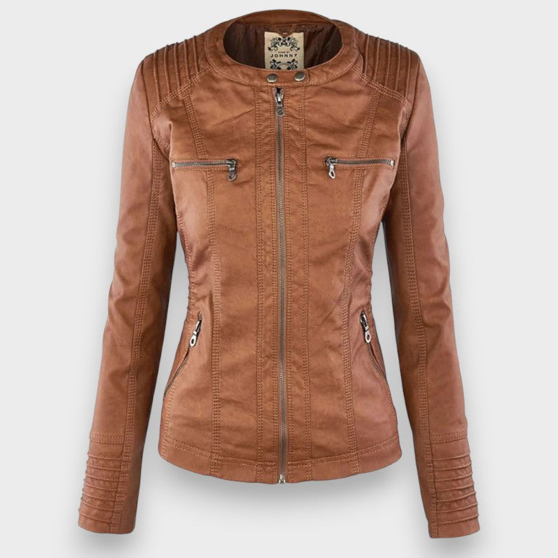 Leni | Leather Biker Jacket