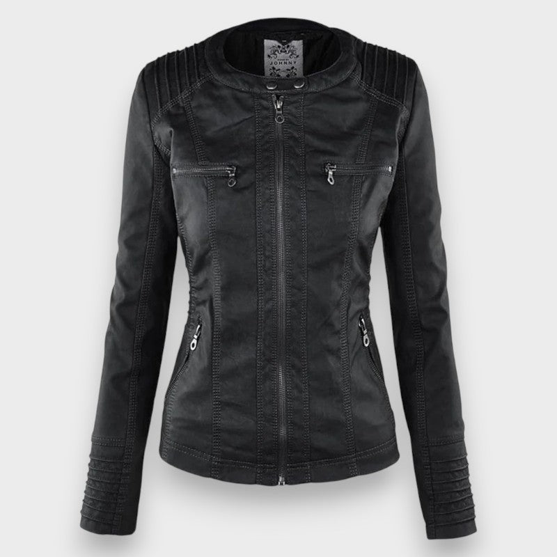 Leni | Leather Biker Jacket