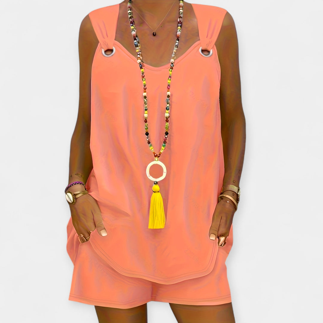 Laura - Sleeveless Top and Shorts Set