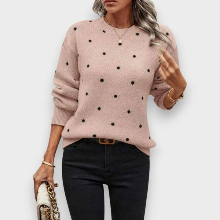 Nina | Polka Dot Knitted Sweater