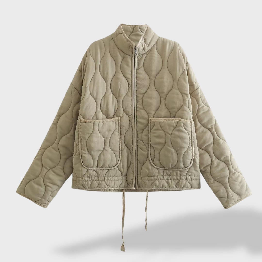 Grace | Quilted Bomber Jacket for Women in Fleece