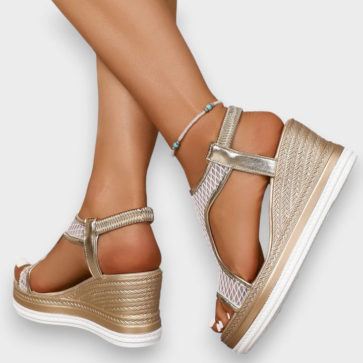 Léa | Elegant Orthopaedic Slip-On Sandal for Women with Wedge Heel