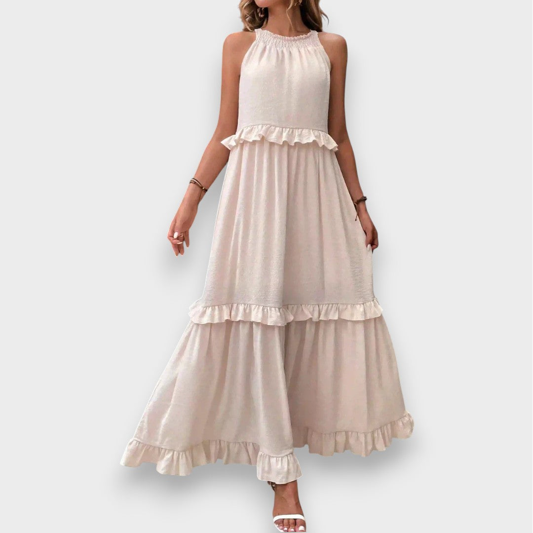 Alina | Sleeveless Dress with Ruffle Detail