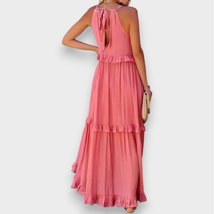 Alina | Sleeveless Dress with Ruffle Detail