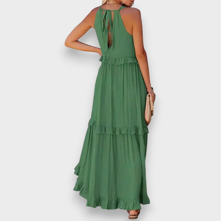 Alina | Sleeveless Dress with Ruffle Detail