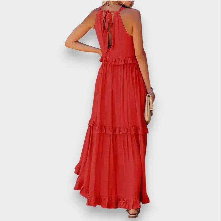 Alina | Sleeveless Dress with Ruffle Detail