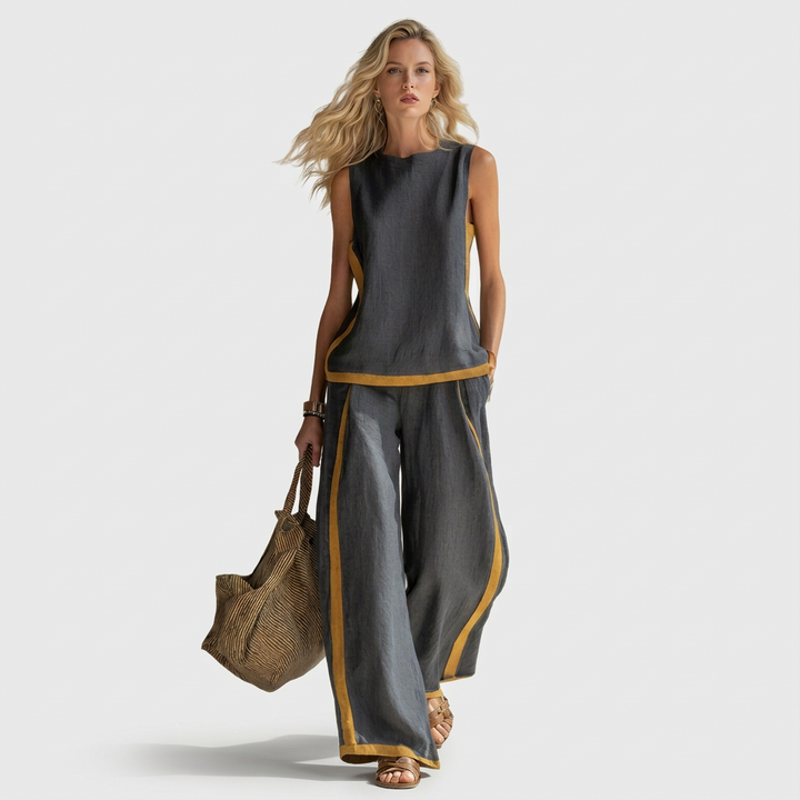 Teresa - Elegant Linen Clothing Set
