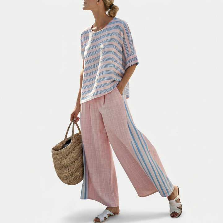 Cecília - Pink Bamboo Linen Set