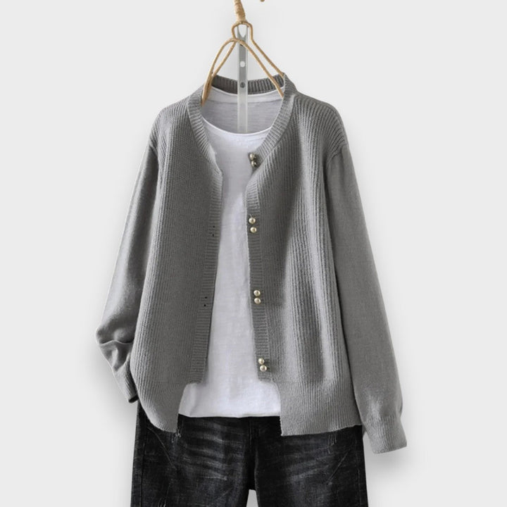 Malea | Cardigan with Mother-of-Pearl Buttons