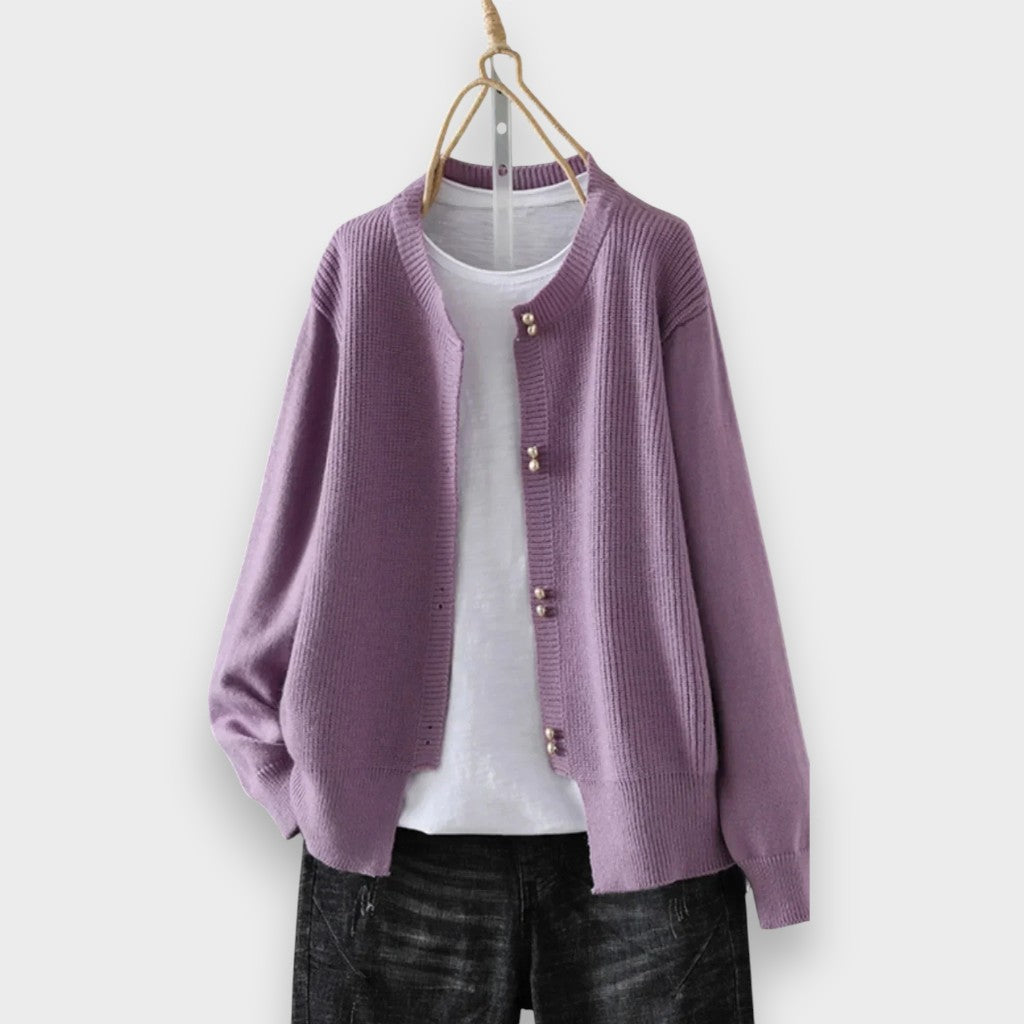 Malea | Cardigan with Mother-of-Pearl Buttons