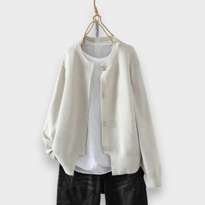 Malea | Cardigan with Mother-of-Pearl Buttons