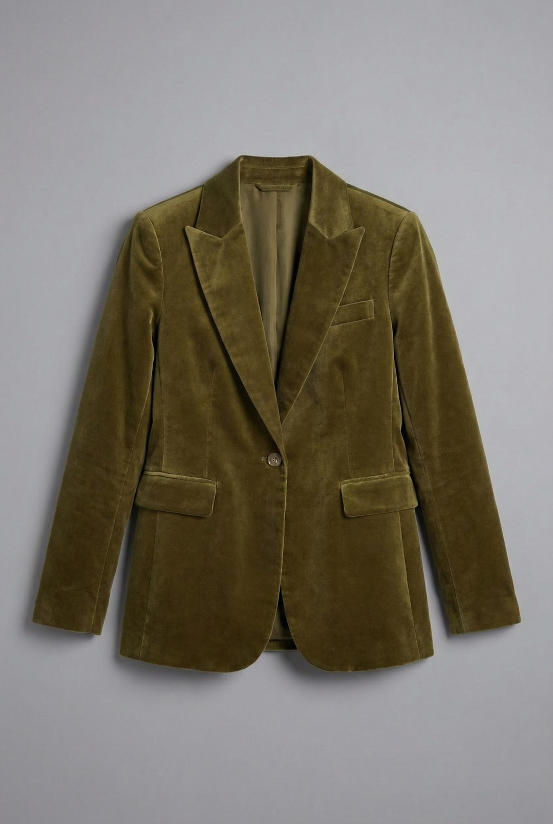 Women’s Velvet Style Blazer Tailored Smart Occasion Jacket