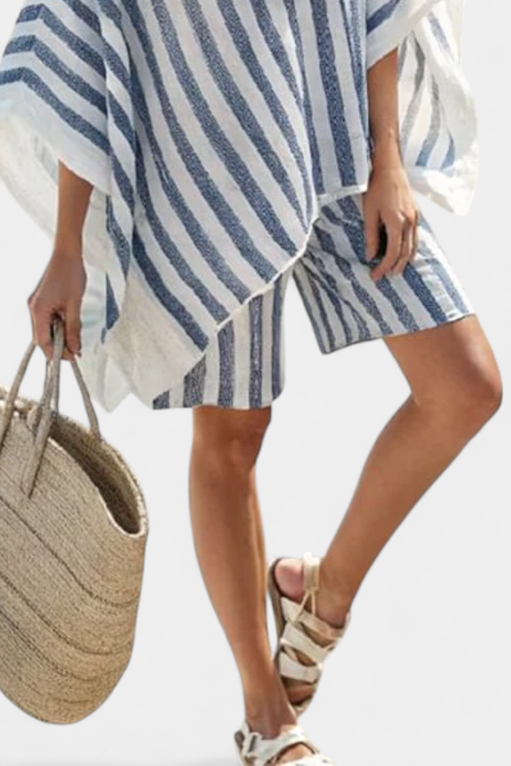 Salomé - Striped Set with Top and Shorts