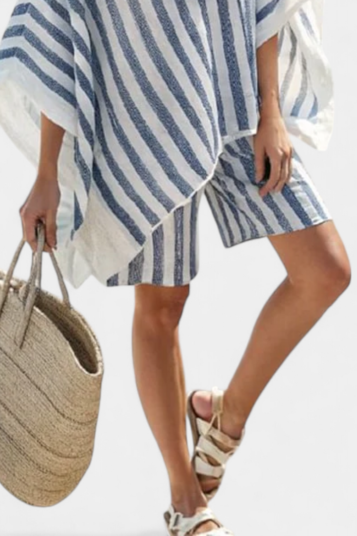 Salomé - Striped Set with Top and Shorts