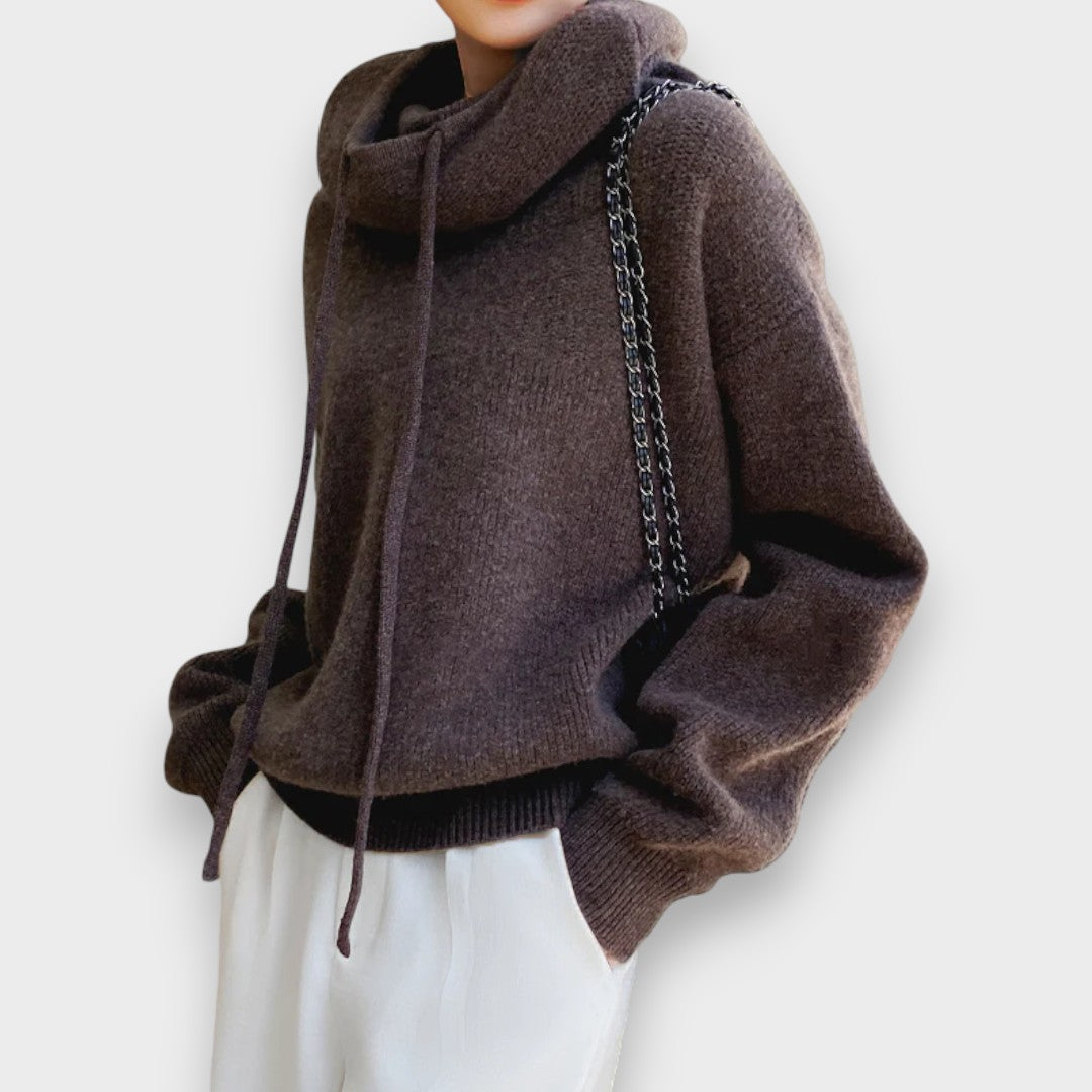 Marta | Luxurious Merino Wool Hoodie Elegance