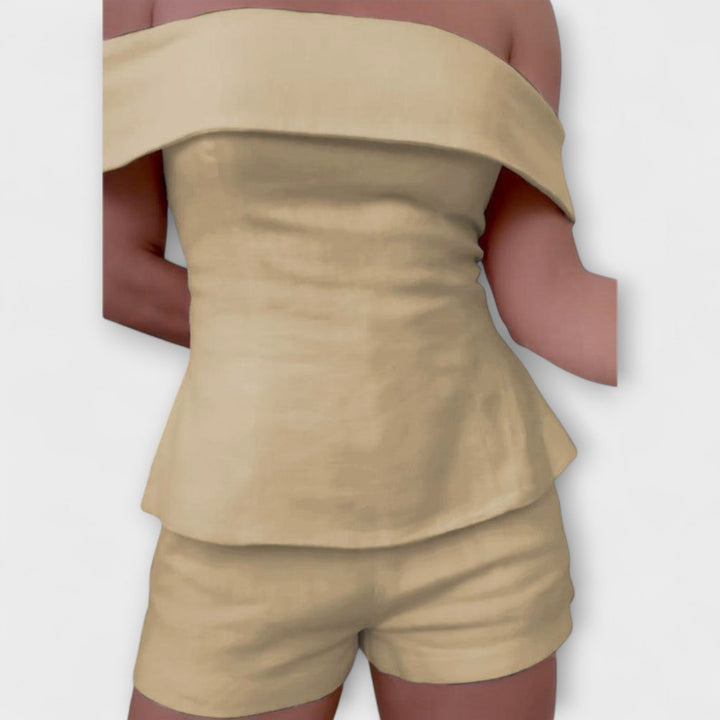 Olivia - Stylish Cotton-Linen Two-Piece Set