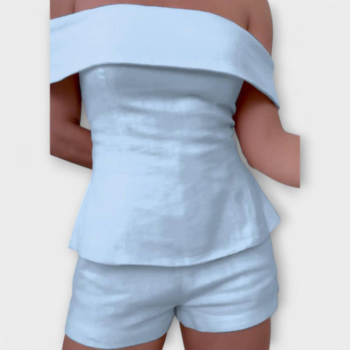 Olivia - Stylish Cotton-Linen Two-Piece Set