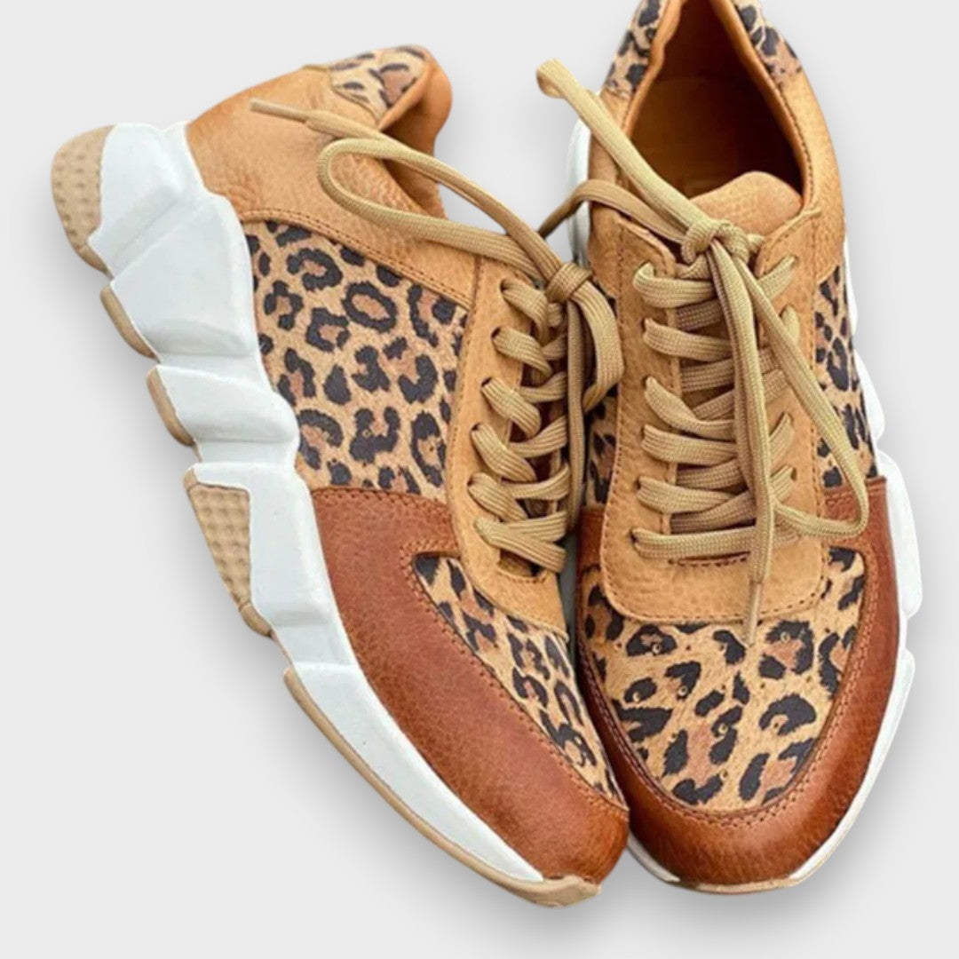 Nuria | Comfortable Leopard Sneakers