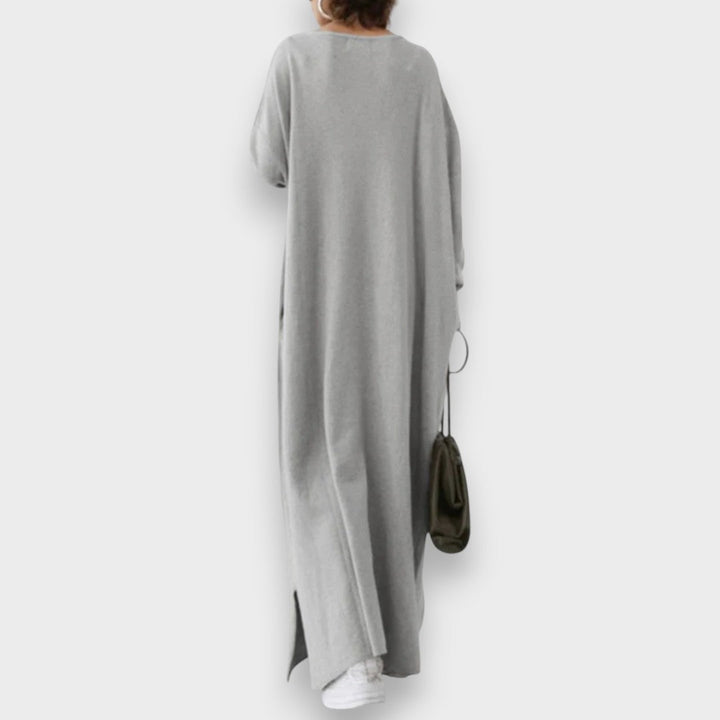 Estelle | Elegant Casual Dress with V-Neck