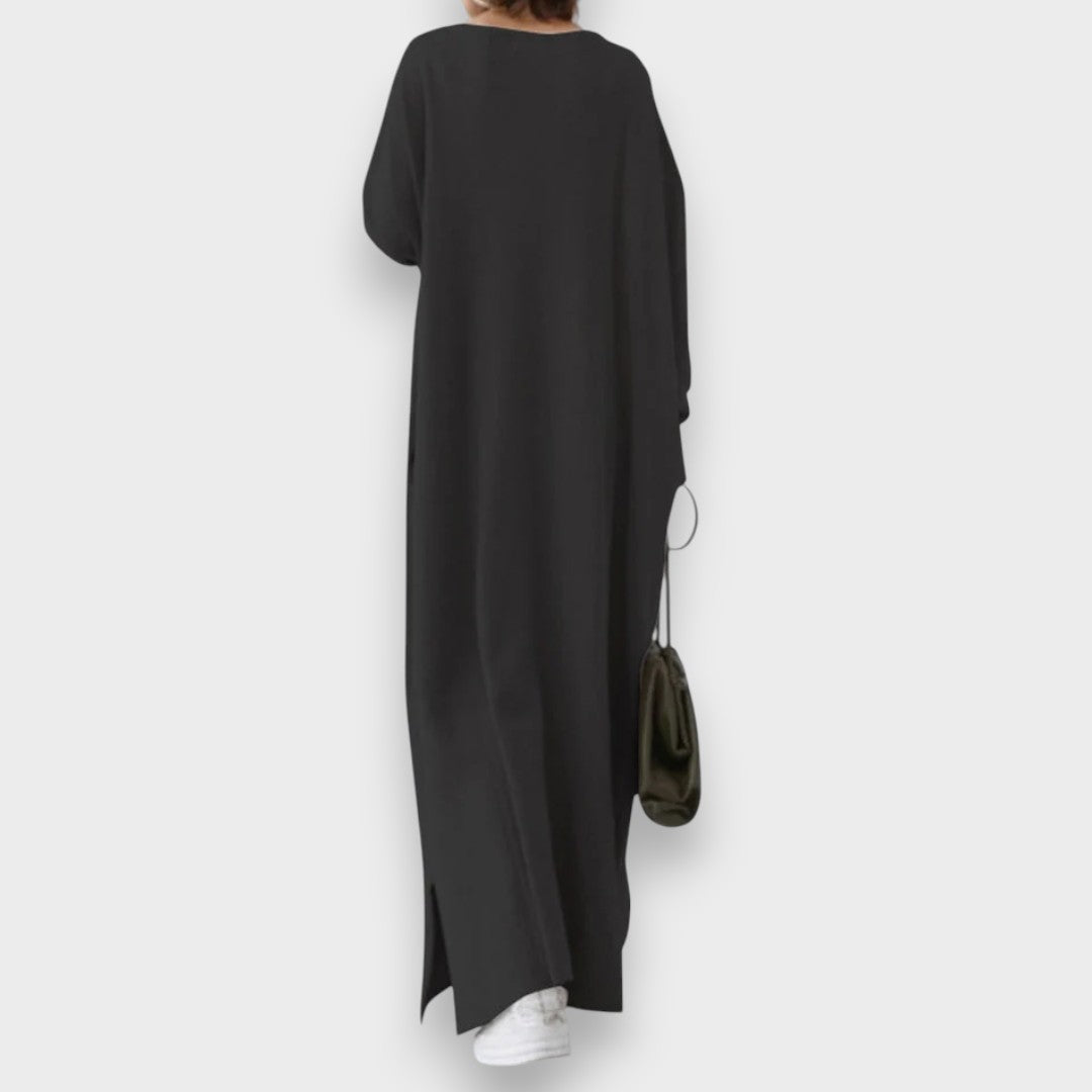 Estelle | Elegant Casual Dress with V-Neck