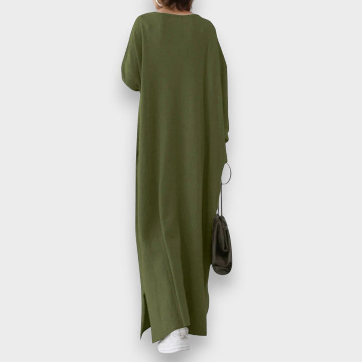 Estelle | Elegant Casual Dress with V-Neck