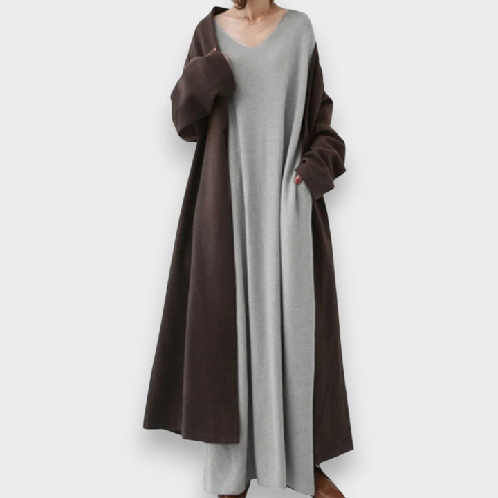 Estelle | Elegant Casual Dress with V-Neck