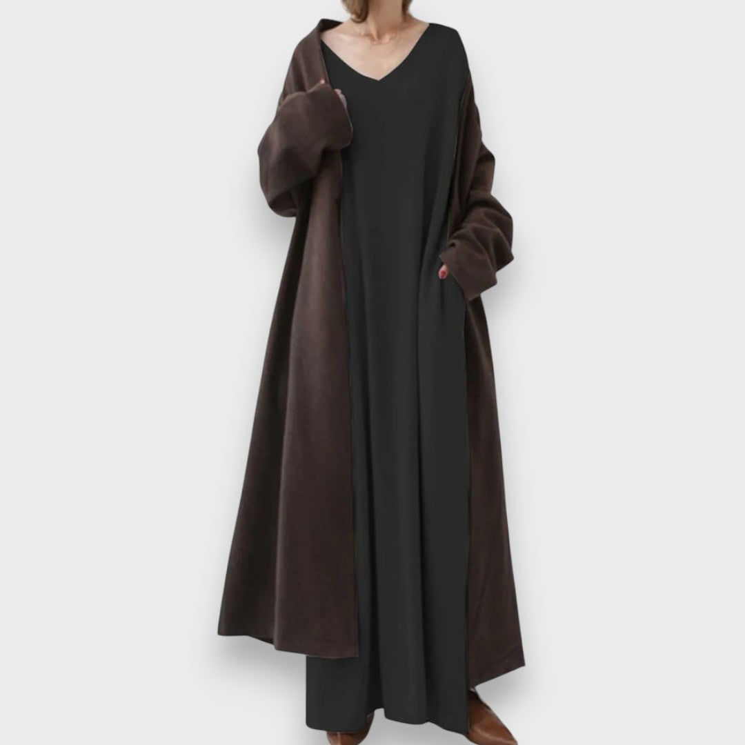 Estelle | Elegant Casual Dress with V-Neck