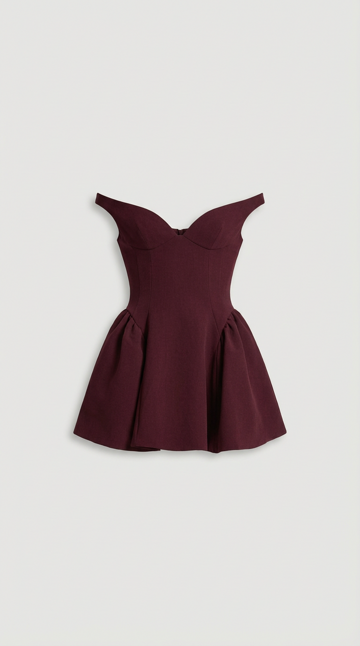 Vivienne Sculpted Off-Shoulder Mini Dress