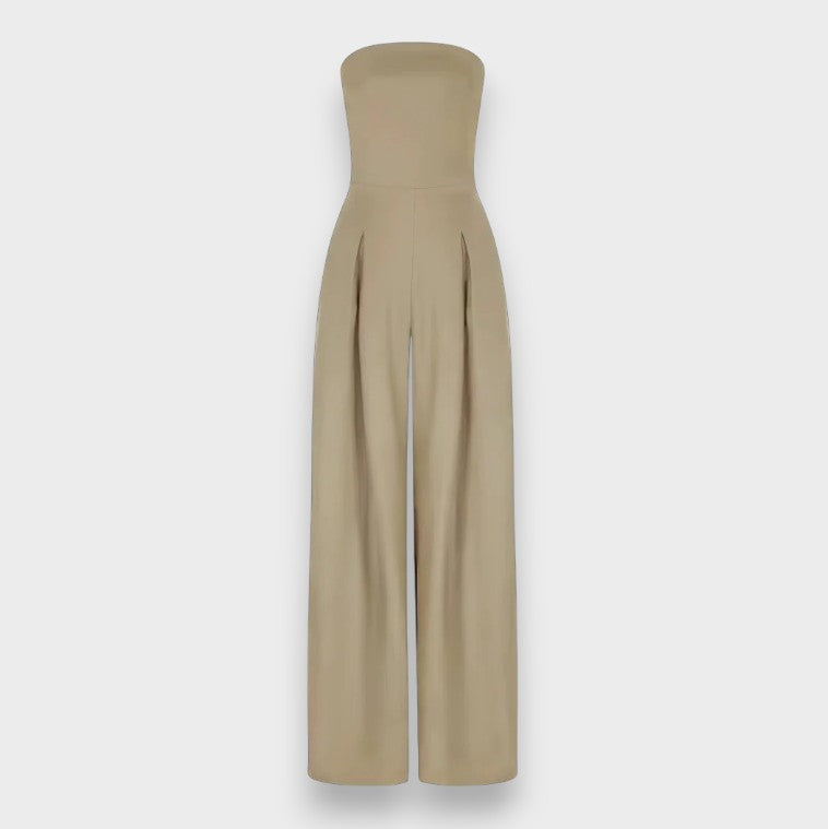 Elke | Strapless Jumpsuit with Wide Legs