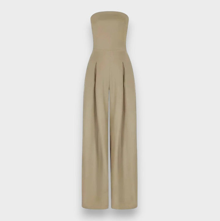 Elke | Strapless Jumpsuit with Wide Legs