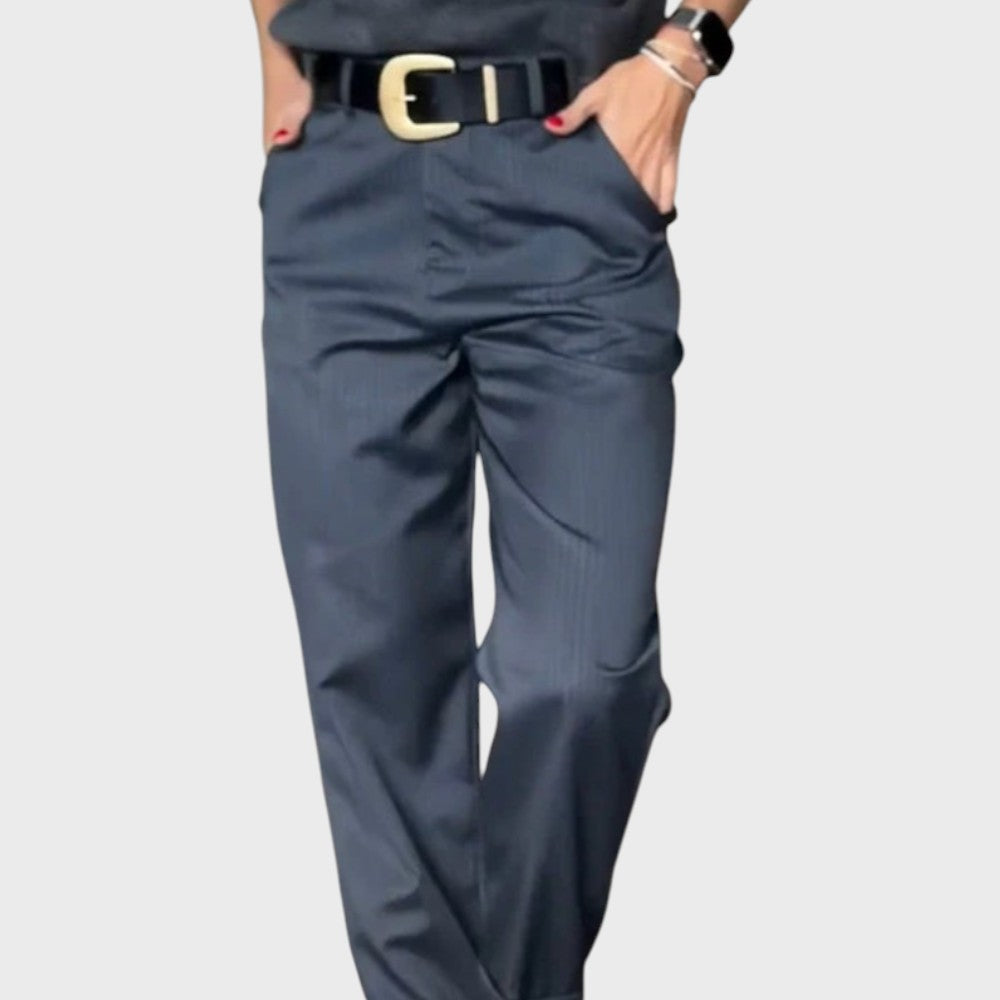 Greta | Striped Suit Trousers