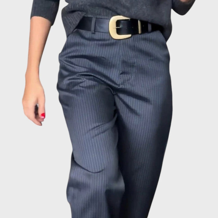 Greta | Striped Suit Trousers