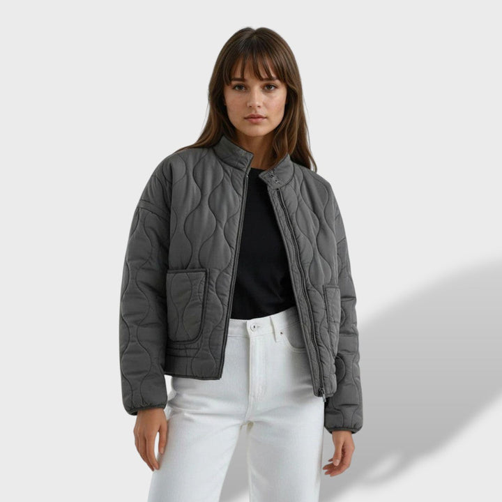 Grace | Quilted Bomber Jacket for Women in Fleece